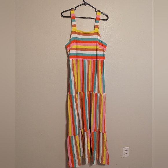 J. Crew Maxi Dress in Rainbow - NWT! - Picture 3 of 7